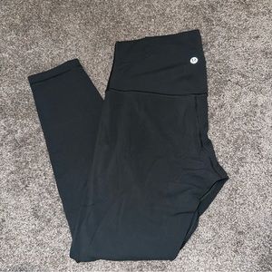 Teal Lulu lemon cropped leggings